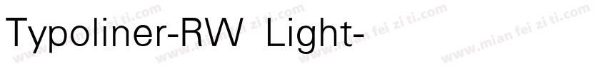 Typoliner-RW Light字体转换